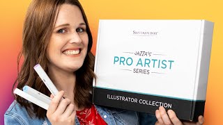 Coloring with Jazza’s Pro Artist Series Illustrator Collection!