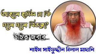 আহলে হাদিস রা কি দলে দলে বিভক্ত? শায়েখ সাইফুদ্দীন বিলাল মাদানি | Saifuddin Belal Madani