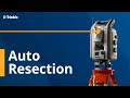 Auto Resection - Trimble Access