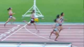 ジュニアオリンピック陸上　A女子200m準決勝3組　20121026