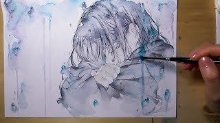 Watercolor Painting 宝石の国 Houseki No Kuni アナログ水彩イラストメイキング Watercolor Painting 宝石の国 Houseki No Kuni アナログ水彩イラストメイキング