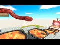 Jump Over Lava Pool - Reptiles VS Dinosaurs | Animal Revolt Battle Simulator