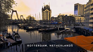 Rotterdam Rain Walk: Atmospheric Beauty Amidst the Drizzle || Walking Tour