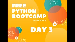 Python bootcamp | day3 | strings