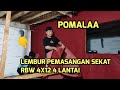 Tim walet bombana Lembur pemasangan sekat ruang inap dan tarik dalam RBW 4x12 4 Lantai. Pomalaa