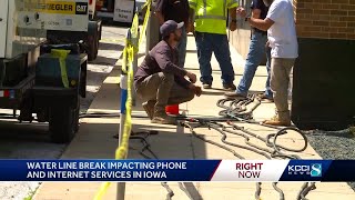 Water line break causes widespread phone, internet outages impacting Iowa hospitals, emergency se...