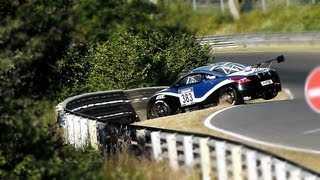 VLN Crash  Peugeot RCZ - 5. Lauf 2013 - 53. ADAC Reinoldus-Langstreckenrennen