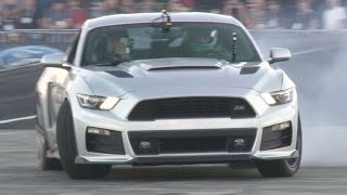 2015 Ford Mustang GT Tire Shredding Demonstrations at SEMA Show