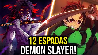 AS 12 CORES DAS ESPADAS DE DEMON SLAYER! *EXPLICADAS*