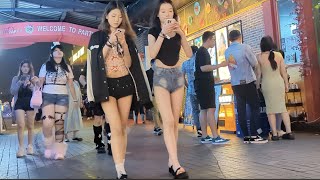 实拍广州迷人街景，满街都是元气美少女 [Night walk-4K Guangzhou] - Party Pier \u0026 Dongshankou (September 24, 2024)