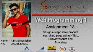 Design a Responsive product searching page | Web Project | Task 18 | Java Institute