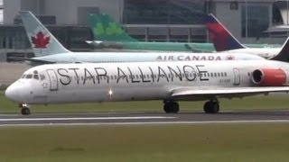 SAS Loud MD-80 Takeoffs at Dublin Airport