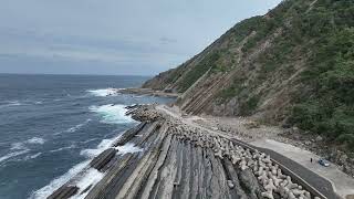 【ドローン空撮】20241105　島根半島・宍道湖中海ジオパーク　小伊津海岸