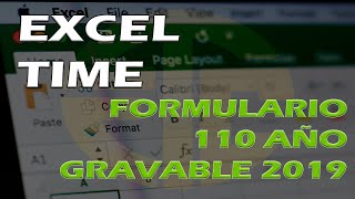 Formulario 110 en Excel