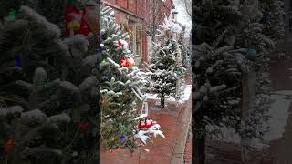 Snow on Main Street Nantucket