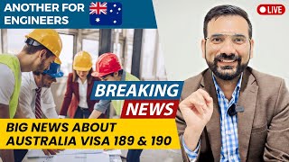 Australian Immigration Latest News 2023 | Australia Visa 190 & 491 | Another One for Engineers!