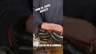 Prime vs. choice briskets.  Is prime better?  #bbq #cooking #brisket #food #eating