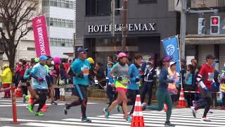 【東京マラソン2018】浅草橋～蔵前付近25～30km【Tokyo Marathon 2018】 Kanda ~ Near the Nihonbashi area 2018/02/25 HD