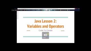 Java Lesson 2: Variables and Operators