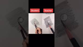 Teacher vs Student drawing challenge #drawing #art #16