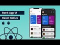 Build a Bank App UI || React Native and Expo Projects | React Native for Beginner 2024