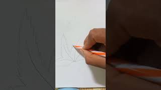 papaya leaf ##easy art drawing with pencil//