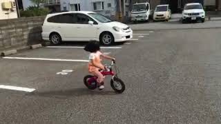 幼稚園年少さん。へんしんバイクで簡単に乗れたよ