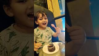 Sweet tooth with sweet cake 🐣🎂🤤 #Hyder #baby #cute #sweet #cake #enjoy #love #reels #viralvideo