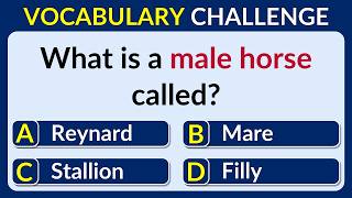 How Strong Is Your Vocabulary? Can You Score 35/35? 99% Cannot! Find The Correct Term. #challenge 01