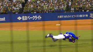 ドアラin神宮球場　2018年7月20日　その4　バック宙失敗⁉