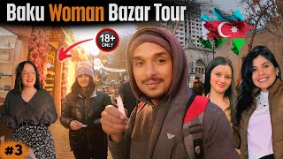 Azeri girls shops inside the local market of Baku || Azerbijan Travel Vlog