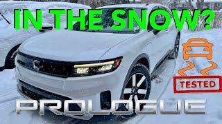 Honda Prologue - SNOW TEST - Full Traction Control and Hill Climb Test