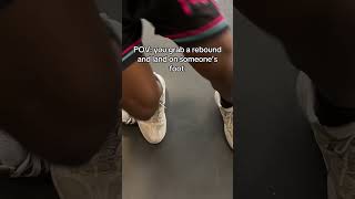 POV: you grab a rebound and land on someone’s foot #basketball #shorts