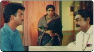 Kota Srinivas Rao Fires on His Son Scene || Rayudu movie || Mohanbabu, Soundarya, Rachana