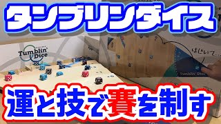 【タンブリンダイス】運も技術も必要！敵のダイスは弾いて吹っ飛ばせ！【ボードゲーム】