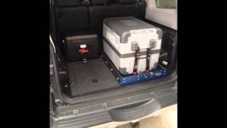 False floor and MSA Fridge slide Pajero TJM Brendale