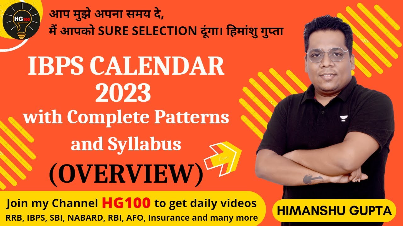 IBPS Calendar 2023-24 | IBPS Patterns And Syllabus | Complete IBPS ...