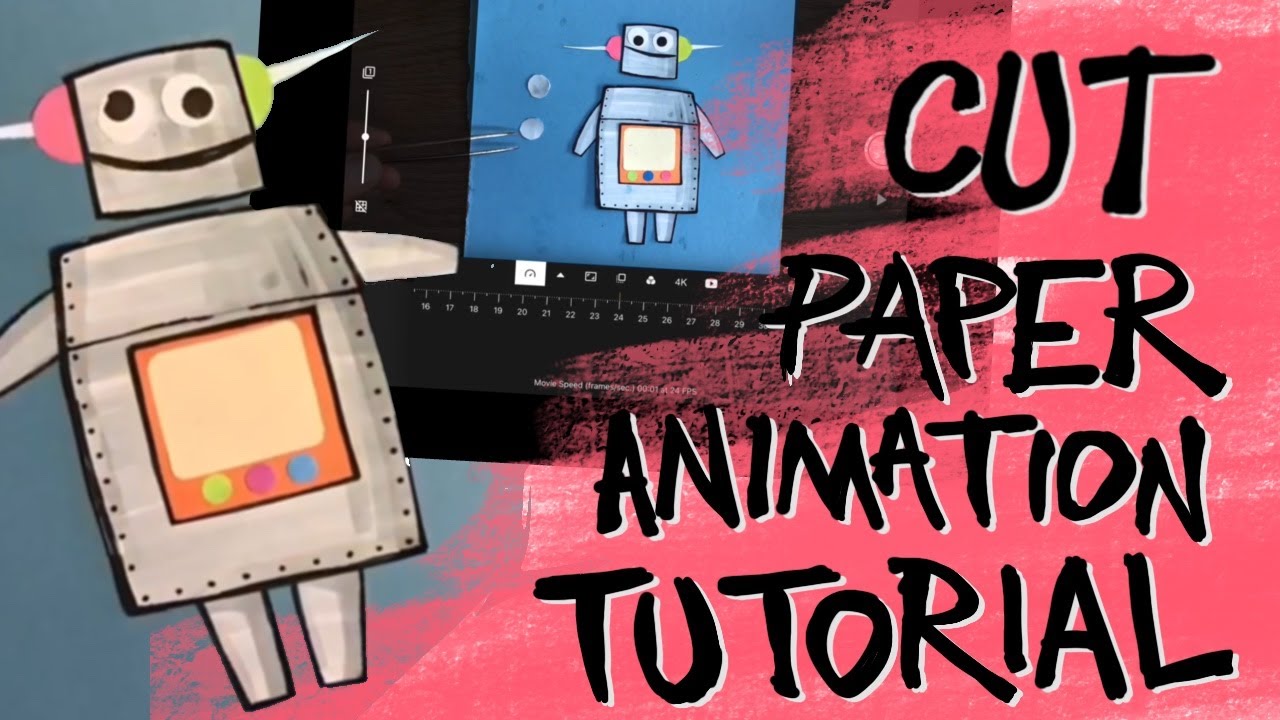 Stop Motion Gif Animation Tutorial The Cut Paper Technique Youtube
