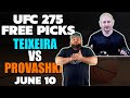 UFC 275 Picks | Teixeira vs Prochazka | Saturday, June 11th | Kyle Kirms MMA Betting