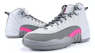 Air Jordan 12 GS Vivid Pink Grey Review + On Feet