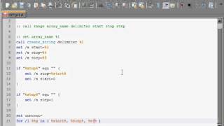 Batch 68 Range Function