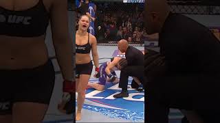 Knocked Out in Sixteen Seconds. Ronda Rousey Vs Alexis Davis (1/3). #shorts