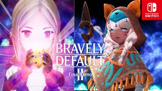 【ブレイブリーデフォルト2 体験版】ボス ニハル戦 ハード プレイ動画【BRAVELY DEFAULT II Final Demo】