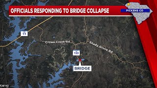 Officials responding to bridge collapse in Pickens Co.