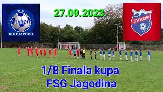 FK MLADOST Končarevo-FK JUHOR Glavinci  0-5(0-1) 1/8 finala kup FSG Jagodina 27.09.2023.