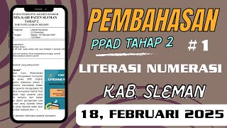 Pembahasan PPAD Matematika Kabupaten Sleman Tahap 2 Part 1 (No 1-10) #ASPD #PPADSlemanTahap2