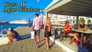 Why Agios Nikolaos of Crete Is Trending Right Now - 4K Walking Tour