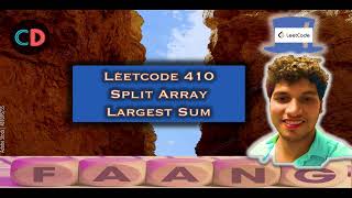Split Array Largest Sum | Leetcode 410 | Range Based Binary Search 🔥🔥 | Live coding session
