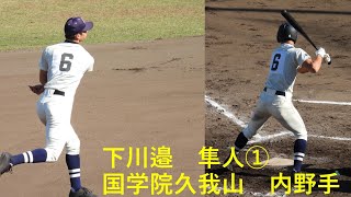 下川邉隼人（国学院久我山） No.1 秋季東京都大会準々決勝　VS帝京　2021/10/30