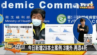 今日新增29本土案例 3境外 再添4死 新聞大白話 20210716